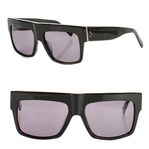 celine zz top sunglasses black ebay|CELINE Sunglasses MONOCHROMS Black Square .